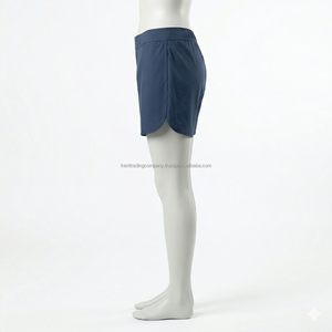 Shorts de bain pour femmes à marque privée, extensibles dans 4 directions, respirants, séchage rapide, légers, avec cordon de serrage, décontractés, pour les vacances à la plage, OEM - Product Image 3