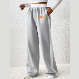 กางเกงวอร์มสีเทาแบบใหม่ล่าสุดปี 2026 ทรงหลวมเอวสูง ใส่สบาย มีกระเป๋า ทรงขาตรง เหมาะสำหรับใส่ลำลอง - Product Image 1