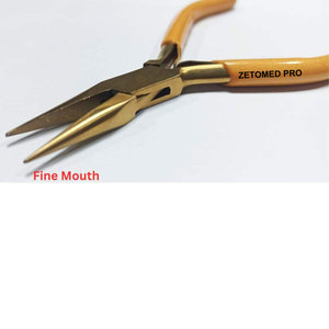 Alicates de Punta Fina/Micro, Acabado Dorado Premium, para Joyeros Profesionales, Herramienta para Fabricación de Joyas, Proveedor con Certificación CE ISO - Product Image 1