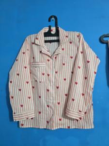 Conjunto de pijama indio de algodón hecho a mano con estampado floral, traje de noche indio, ropa de dormir de algodón. - Product Image 2