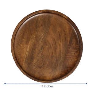 Platos de aperitivo de madera de mango ecológicos multiusos bandejas de servicio platos de comida decorativos tablas de queso desayuno cena uso - Product Image 5
