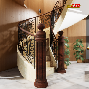 Barandilla Decorativa de Hierro Forjado para Escaleras, con Detalles Hechos a Mano, para Villas, Hoteles, Apartamentos y Casas, para Exteriores - Product Image 2