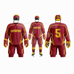 Diseños de fabricantes de uniformes de hockey sobre hielo para adultos, logotipo personalizado, ropa deportiva para entrenamiento al aire libre, conjuntos de uniformes de hockey sobre hielo para hombre. - Product Image 4
