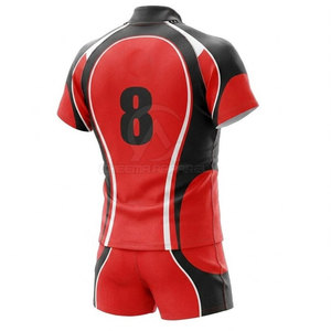 Colección de Ropa Deportiva Profesional para Equipos, Uniforme de Rugby con Tela Ligera de Secado Rápido y Comodidad para Partidos de Club - Product Image 3