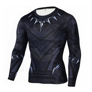 Camiseta de Compresión para Hombre, Personalizable, de Secado Rápido, con Paneles Laterales Estampados por Transferencia de Calor, en Spandex/Poliéster - Product Image 3