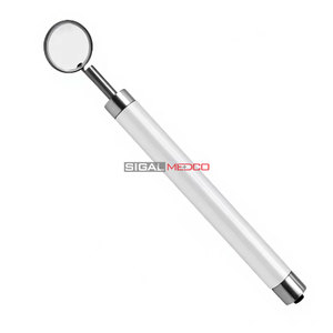 Espejo Bucal Dental Premium con Luz LED, Mango Blanco, Acero Inoxidable, Instrumento de Diagnóstico para Examen Oral - Product Image 2