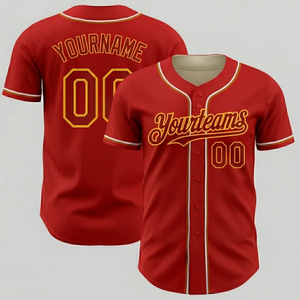 High Quality Men's Baseball Jerseys Lightweight Breathable Anti-Bacterial Quick Dry Crew Neck Customizable <b>Half</b> Sleeves <b>Shirts</b> - Product Image 3