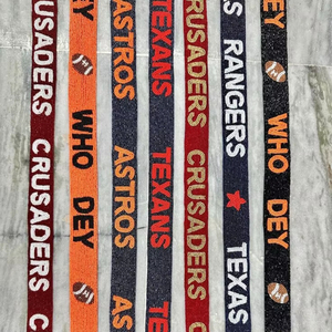 Wholesale Gameday Beaded Purses Straps College Girls Team Personalized Team Strap with Sports Icons Football Fan Accessories - Product Image 1