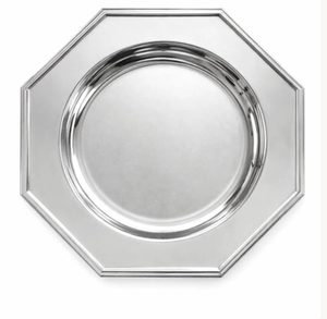 Plato de Metal Creativo de Alto Brillo, Forma Octogonal, Platos y Vajilla Plateados, Plato Decorativo para Servir Alimentos, para Eventos - Product Image 3