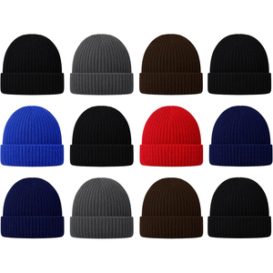 Gorro de Punto Unisex de Color Sólido al por Mayor, 100% Acrílico, Gorro de Invierno para Adultos de 56-58 cm, Estilo Casual en Varios Colores - Product Image 3