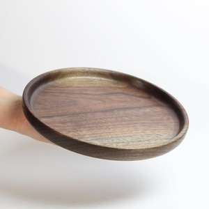 Assiettes de service rectangulaires en bois classiques, portables, multifonctionnelles, au design flexible, finition laquée et huilée - Product Image 4