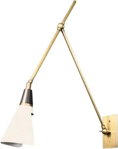 Brass Kitchen <b>Light</b> Wall <b>Sconce</b> Wall <b>Light</b> Adjustable <b>Light</b> Raw Brass Perfect White Italian <b>Light</b> Mid Century <b>Sconce</b> Design - Product Image 2