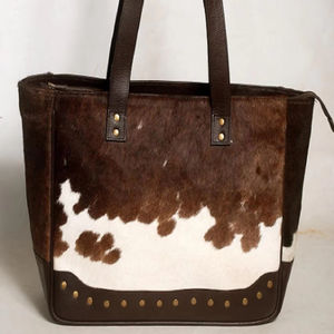 Sac fourre-tout en cuir véritable avec fermeture éclair grande capacité pour femmes et hommes - Style vintage, voyage, usage quotidien, couleur et logo personnalisables - Product Image 1