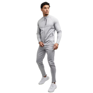 Fashion Cotton <b>Polyester</b> <b>Tracksuits</b> Sets Ankle Zipper Joggers Full Zips Hoodies Jackets <b>Tracksuit</b> for Gym Wear - Product Image 2