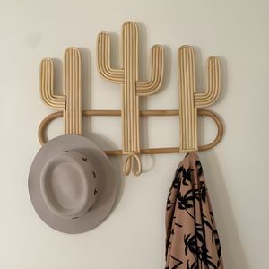 Gancho montado en la pared en forma de cactus, ganchos colgantes de pared de ratán, venta al por mayor de fábrica de Vietnam, el precio más barato - Product Image 6
