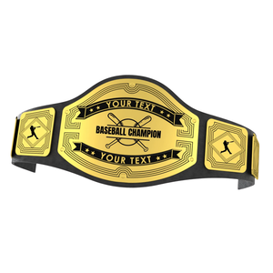 Cinturón de Campeón de Béisbol Personalizable, Cinturón Deportivo Premium con su Texto Personalizado, Diseño de Alta Calidad - Product Image 6