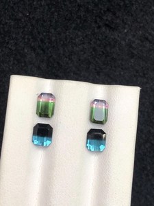 Tourmaline naturelle bicolore en forme de poire, 3,20 carats, pierre précieuse authentique, haute qualité, pour la fabrication de bijoux, vente en gros - Product Image 5