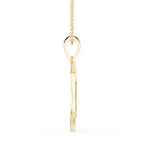 Collar con Colgante de Ancla Náutica y Timón de Barco de Lujo con Diamantes Cultivados en Laboratorio en Oro Amarillo de 10K - Product Image 2