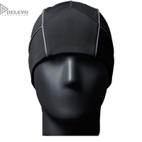 Casquette de cyclisme personnalisée, bonnet thermique sous le casque, doublure réfléchissante, coupe-vent, casquette de compression pour la course, couvre-chef de moto