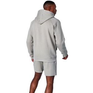 ชุดเสื้อสเวตเชิ้ตและกางเกงขาสั้นผู้ชายแบบกำหนดเอง ชุดวอร์มผ้าฝ้ายฟลีซคุณภาพดีที่สุด ชุดออกกำลังกาย 2026 สำหรับผู้ชายและผู้หญิง - Product Image 4