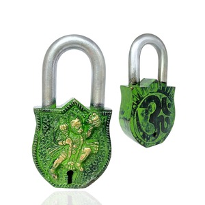 Cadenas Hanuman entièrement fonctionnel, style vintage, en laiton, cadenas antique Hanuman à bas prix, cadenas antique en fonte avec clé - Product Image 1