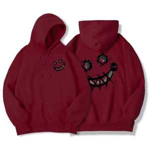 Sudadera Morada para Hombre, Talla Grande, de Algodón Tejido, Casual, Manga Larga, con Bolsillo, Diseño Estampado, para Otoño - Product Image 3