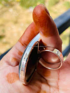 Collar con colgante de ágata de Botswana, colgante de Plata de Ley 925, collar de piedra, collar con colgante de plata de diseñador, regalo para ella - Product Image 2