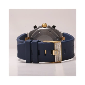 Reloj de Pulsera de Diamantes con Movimiento de Cuarzo Automático VVS Moissanite, Estilo Hip-Hop, Aleación de Acero Inoxidable, 20 mm - Product Image 5