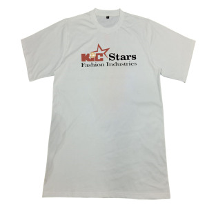 Solid Color Cotton T Shirt Custom Logo Printed 100% Cotton Quick Dry Breathable Solid Color Short Sleeve Regular Fit Jersey - Product Image 4