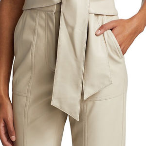 Pantalones de Cuero Casuales de Cintura Alta para Mujer, Diseño Invernal Personalizado, Transpirables, Último Estilo - Product Image 5