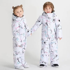 New Kids Heated Zipper Hooded Ski Jumpsuit Breathable Waterproof Quick Dry Jacket Unisex Outdoors Skiing <b>Snow</b> Sports <b>Children</b> - Product Image 2