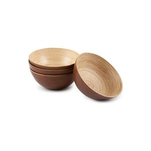Cuenco de madera de bambú para arroz y sopa, contenedor de alimentos, vajilla de cocina, juego de vajilla, artículos de vajilla ecológicos naturales - Product Image 4