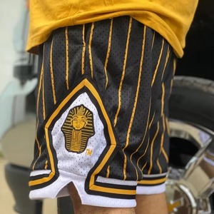 Pantalones Cortos Deportivos para Hombre con Estampado de Personajes de Anime, Cintura Media con Cordón, Secado Rápido, 100% Poliéster, Tejido de Punto, Rayas, Estilo Casual - Product Image 5