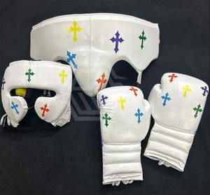 Nuevo Diseño, Logotipo Personalizado Impreso, Color Personalizado, Cuero Vacuno, Cómodo, Para Todas las Estaciones, Guantes de Boxeo Profesionales para Combate y Sparring - Product Image 6