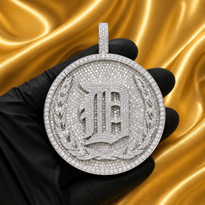 Collier pendentif de baseball personnalisé en argent sterling 925, médaillon de baseball pavé de zircone cubique, bijoux sportifs, logo et numéro personnalisés - Product Image 6