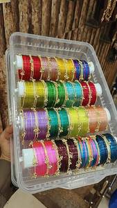 2026 Ensembles de bracelets colorés en verre style Cachemire, style indien pakistanais punjabi, bijoux en gros pour femmes, ensembles de bracelets tendance à vendre - Product Image 4