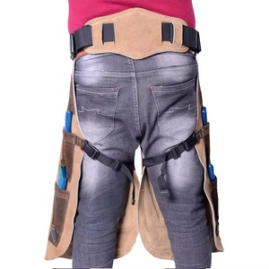 Protectores de Piernas Profesionales de Cuero Dividido para Herradores, Ajustables, para Herrar Caballos, Equipo de Protección Resistente para el Cuidado de Pezuñas - Product Image 3