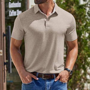 Nouveaux polos décontractés pour hommes et polos unis à logo personnalisé, nouveau design, très demandés pour hommes - Product Image 3