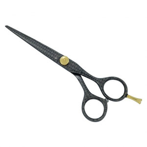 Premium Professional Hair Cutting Scissors Sharp <b>Blade</b> Tip Black Color Gold Screw Stainless Steel <b>Barber</b> Shear Salon Razor - Product Image 1