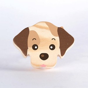 Poignées de meuble en bois de pin naturel faites à la main en forme de chien, boutons de tiroir, poignées de commode, poignées de placard, poignées de cuisine - Product Image 2
