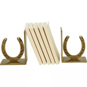 Sujetalibros de Metal Rústico con Forma de Herradura, Accesorio Decorativo para Oficina y Hogar, 2 Piezas, Sujetalibros Tradicionales - Product Image 3