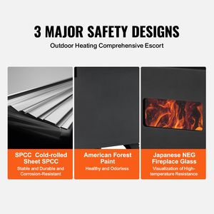 86-Inch Portable Camping Wood <b>Stove</b> with Chimney Pipes and Gloves 1400in3Firebox Alloy Steel Folding Feature - Product Image 6