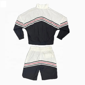 Customize Summer Two Piece <b>Nylon</b> <b>Joggers</b> And Jacket Set Men High Quality Windbreaker Short Tracksuit Sets Men's - Product Image 6
