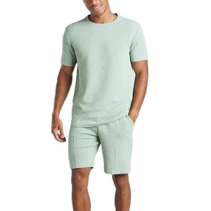Conjunto informal de dos piezas para hombre, ropa de calle, Pantalones cortos personalizados de verano, chándal deportivo para hombre, Conjunto de camiseta y pantalones cortos - Product Image 1
