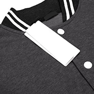 Veste Letterman Homme Springhill en Toile Couleur Unie Coupe Slim Style Urbain Broderie Personnalisée Hiver Extérieur Décontracté - Product Image 3