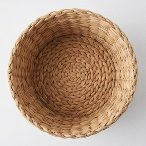 Trasg Bag <b>Storage</b> <b>Basket</b> Round Handmade Indoor Rustic Living Room Decor - Product Image 2