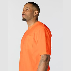 Combed <b>Ring</b> Spun Plain T Shirt Men 240GSM Pima Cotton Soft <b>Blank</b> Tee Bulk - Product Image 3