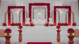 Elegant Gold Laser Cut Wedding <b>Backdrop</b> Panels Luxury Gold <b>Frame</b> Wedding Stage Decor Buy Designer Reception Stage Ideas for USA - Product Image 4