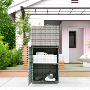Outdoor <b>Storage</b> Solution Rack Cabinets <b>Lockers</b> Rolling Wardrobe - Product Image 3