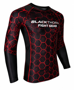 Camiseta de Manga Larga para Hombre, Diseño Personalizado OEM, Sublimación, Secado Rápido, Poliéster, para MMA y BJJ - Product Image 6